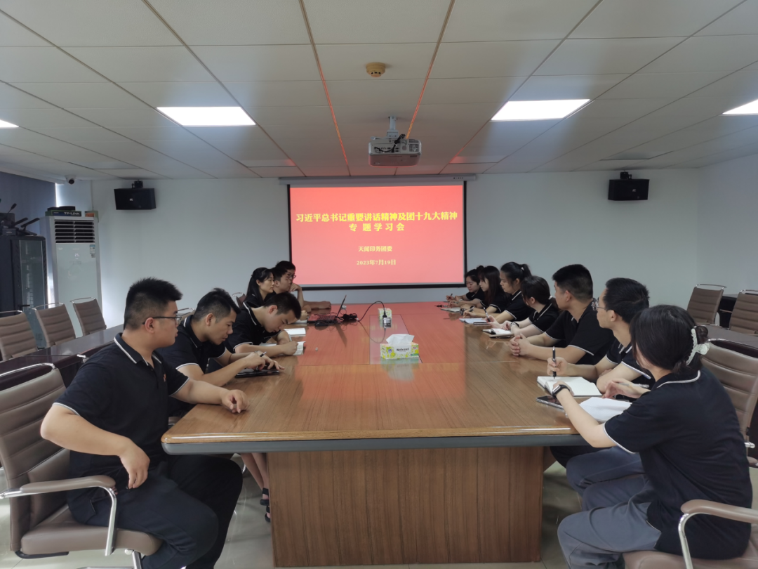 踐行挺膺擔當 激揚青春力量｜天聞印務團委專題學習習近平總書記重要講話精神及團十九大精神